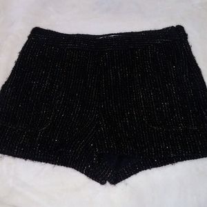 NWT Zara Girls Knit Black Shorts size 11/12